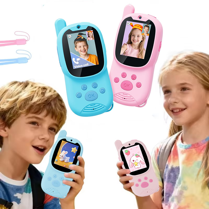 Kids Outdoor Voices - Walkie-Talkie 2'li Paket Çocuklar için Ekranlı
