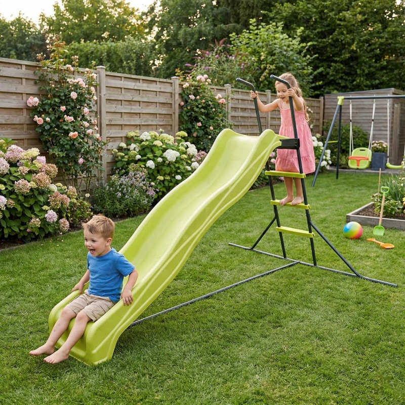 Kids Outdoor Climber - Dış Mekan 2.2M Bağımsız Kaydırak Büyük