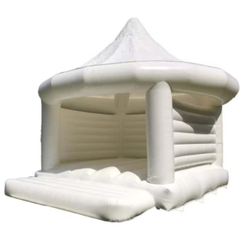 Kids Outdoor Games - Şişme Beyaz Düğün Zıplama Evi Çocuklar