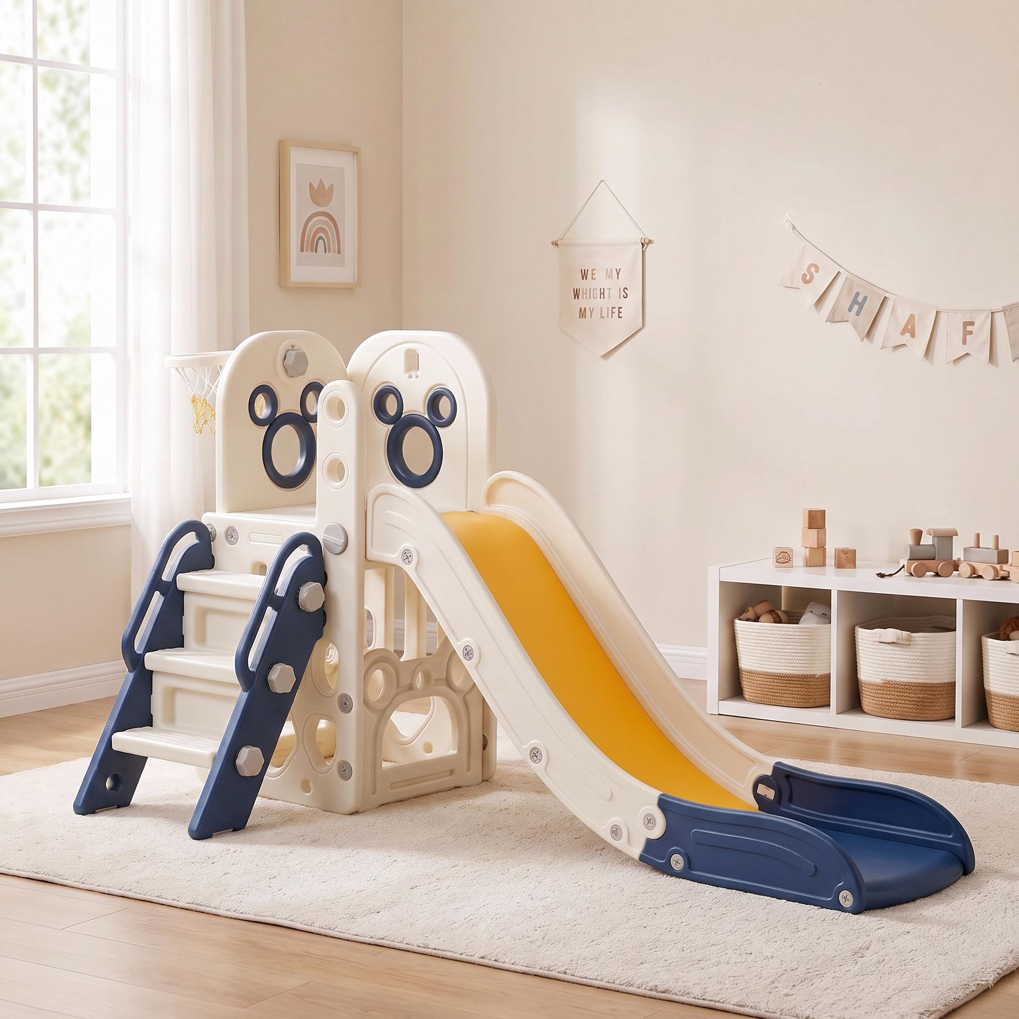 Kids Outdoor Climber - 6'sı 1 Arada Çocuk Kaydıraklı Oyun