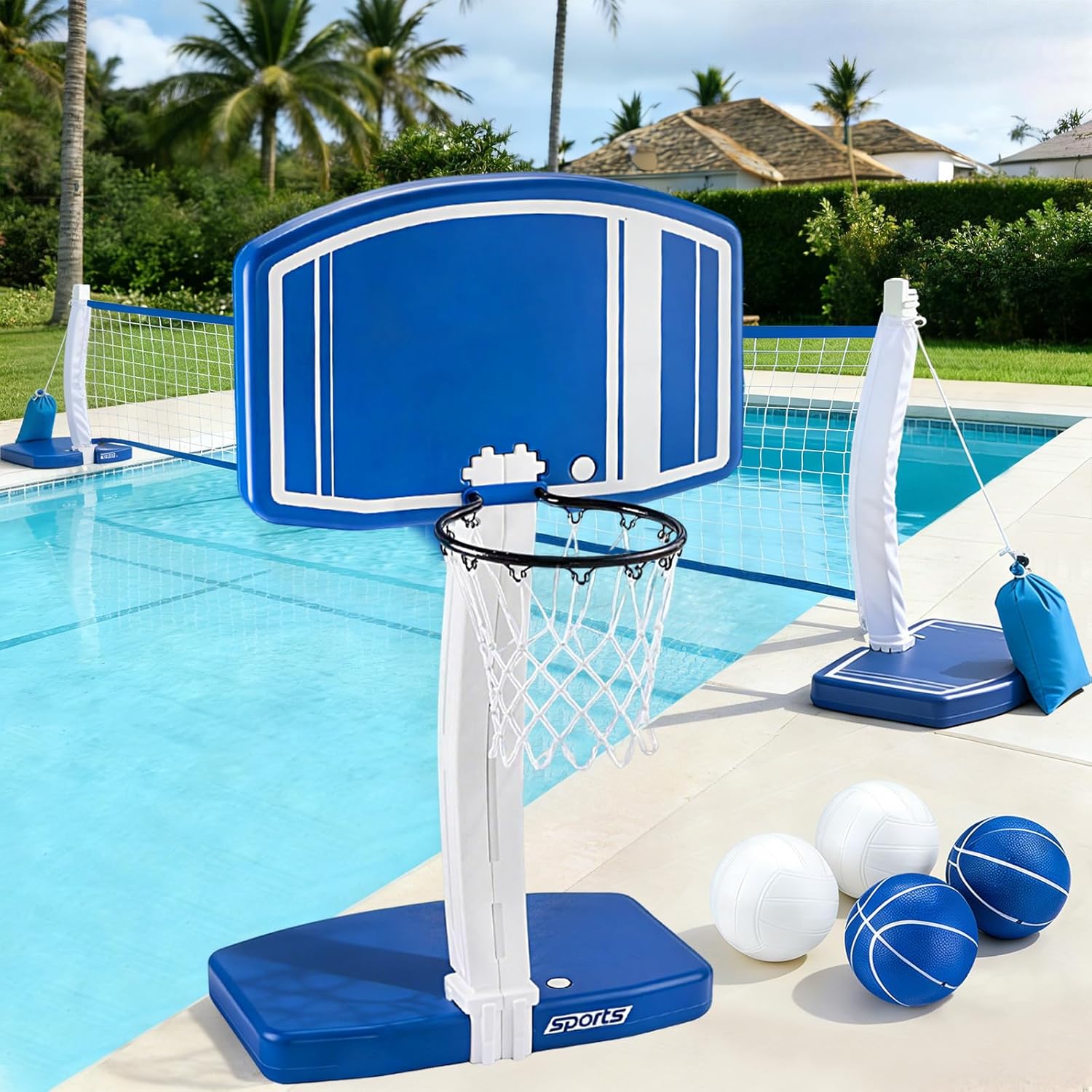 Kids Outdoor Games - Yer Üstü Havuz Basketbol Potası ve