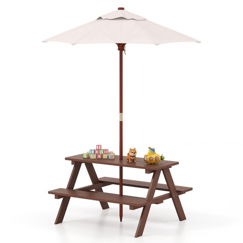 Kids Outdoor Bench - Açık Hava 4 Kişilik Çocuk Piknik