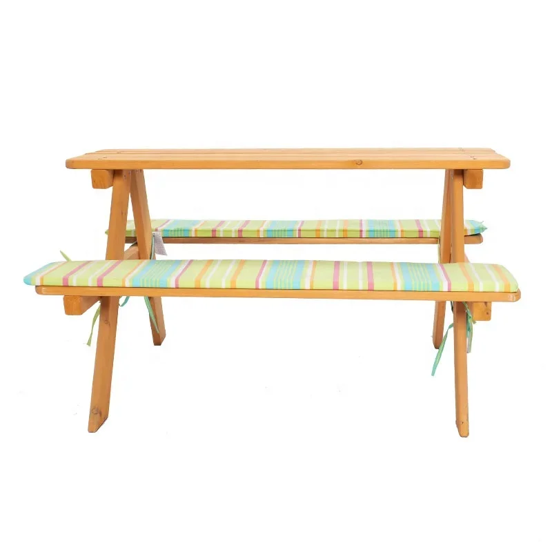 Kids Outdoor Bench - -Dış mekan mobilyası ahşap çocuk masası