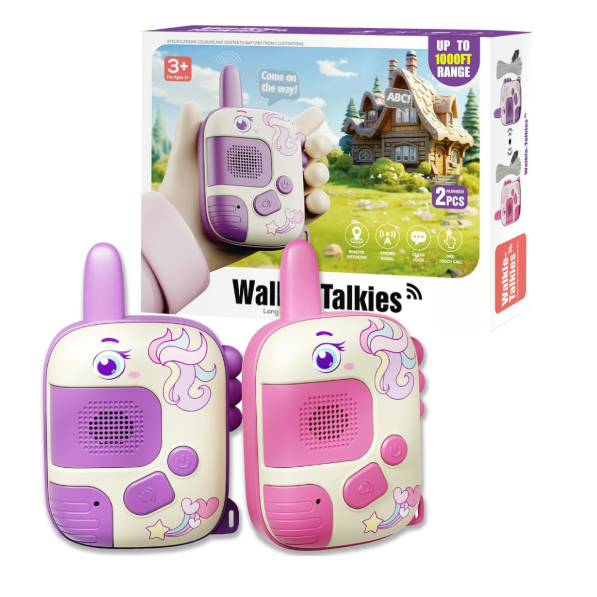 Kids Outdoor Xmas Gifts - Çocuklar için 2PCS Walkie Talkie Oyuncaklar,