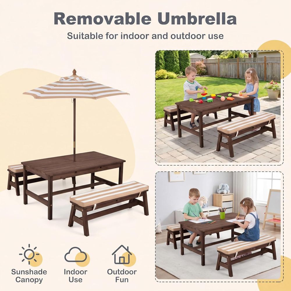 Çocuk Piknik Masası, Büyük 42“ - Kids Outdoor Bench incelemesi ve fiyatı
