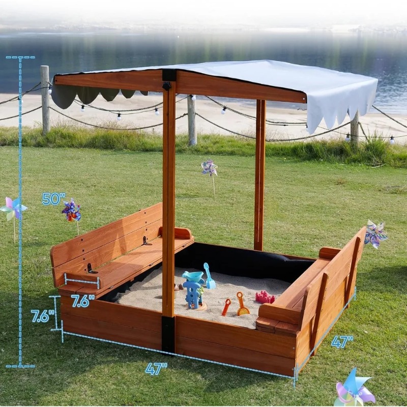 Ahşap Çocuklar İçin Kum Havuzu - Kids Outdoor Bench incelemesi ve fiyatı