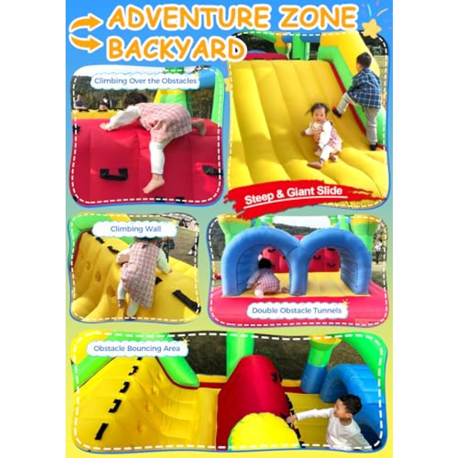 Arka bahçe açık hava şişme oyu - Kids Outdoor Obstacle Course incelemesi ve fiyatı