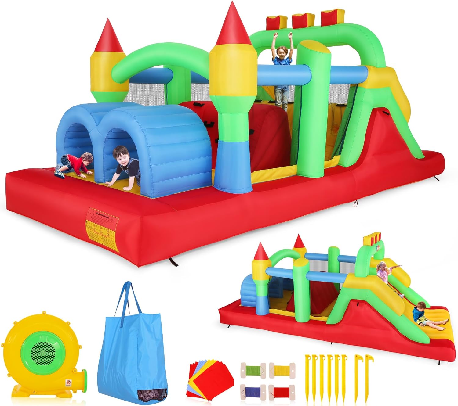 KF Şişme Engel Parkuru Büyük 1 - Kids Outdoor Obstacle Course incelemesi ve fiyatı