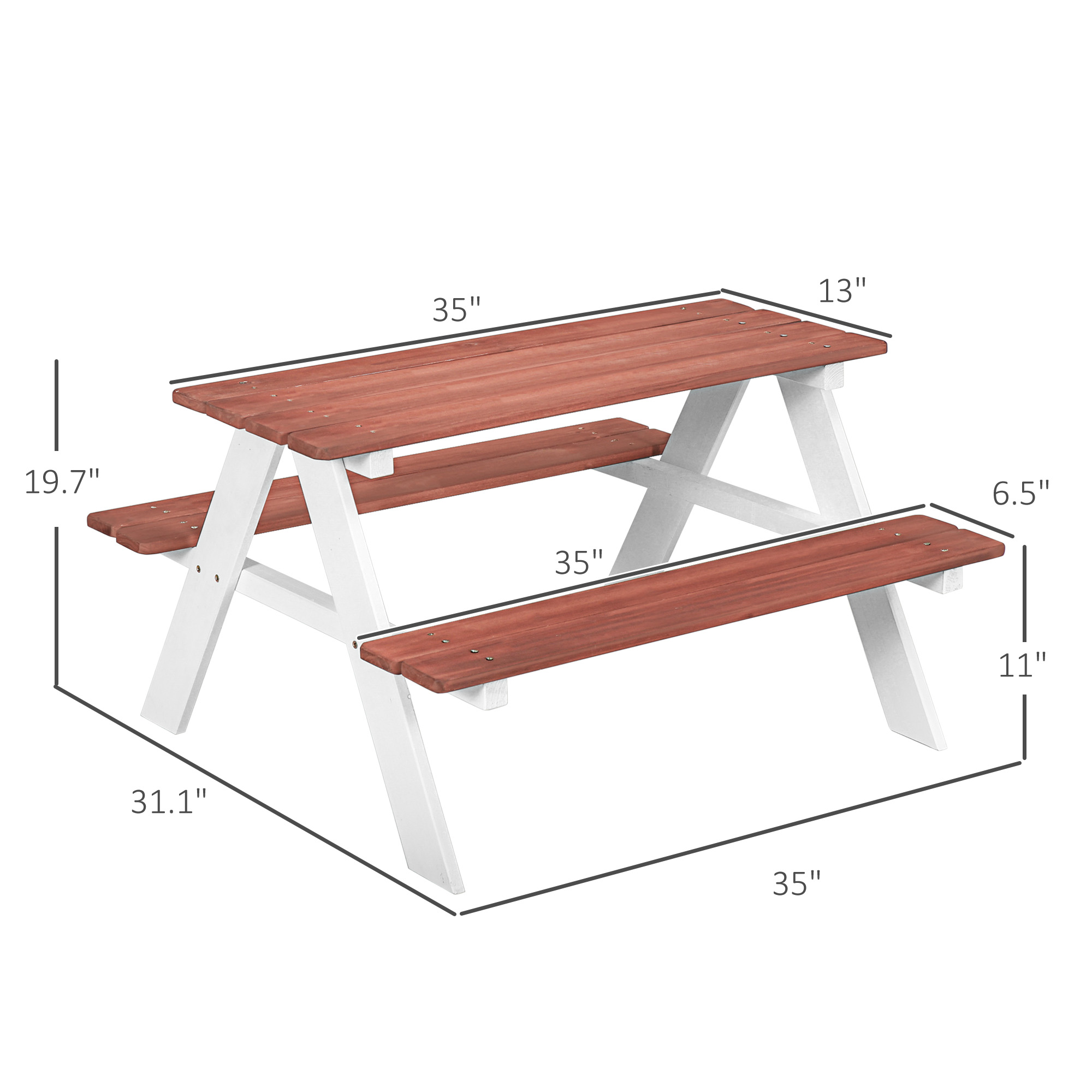 Çocuk Piknik Masa Seti, Ahşap  - Kids Outdoor Bench incelemesi ve fiyatı