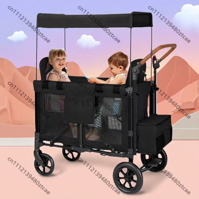İkiz Bebek Arabası Dört Çocukl - Kids Outdoor Wagon incelemesi ve fiyatı