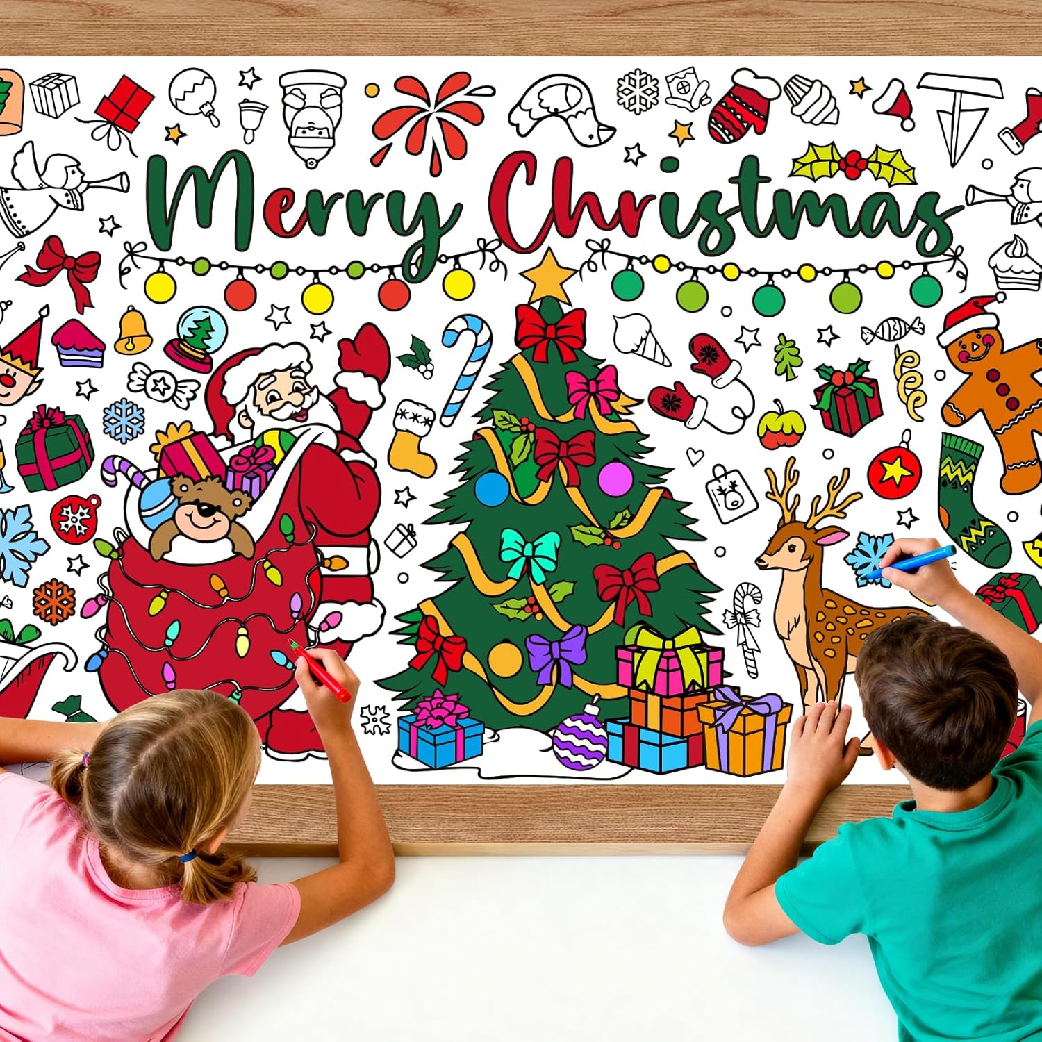 Noel Dev Boyama Posteri Masa Ö - Kids Outdoor Xmas Gifts incelemesi ve fiyatı