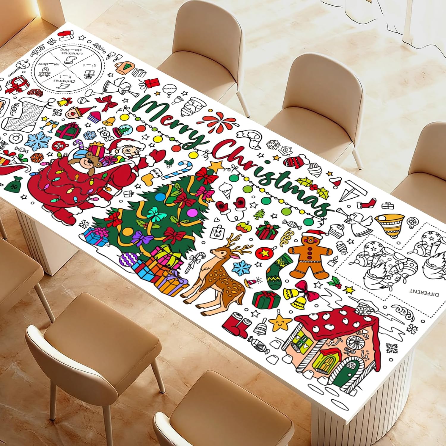 Noel Dev Boyama Posteri Masa Ö - Kids Outdoor Xmas Gifts incelemesi ve fiyatı